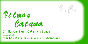 vilmos catana business card